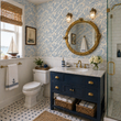 Load image into Gallery viewer, Doric Way Beach Waves Nautical Peel and Stick and Traditional Wallpaper