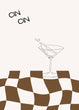 Load image into Gallery viewer, CIN CIN Italian Martini Glass Wall Art Print