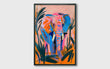 Load image into Gallery viewer, Abstract Jungle Elephant Abstract Wall Art Print