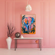 Load image into Gallery viewer, Abstract Jungle Elephant Abstract Wall Art Print