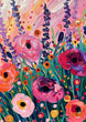 Load image into Gallery viewer, Paint on Canvas Wildflowers Wall Art Print