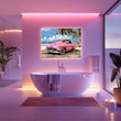 Load image into Gallery viewer, Vintage Car on the Beach Wall Art Print