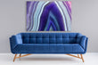 Load image into Gallery viewer, Agate Purple Abstract Wall Art Print