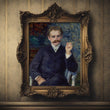 Load image into Gallery viewer, Portrait of French Music Composer Albert Cahen d'Anvers, by Pierre-Auguste Renoir, circa 1881