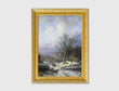 Load image into Gallery viewer, Snow Landscape by Alexander Joseph Daiwaille, circa 1845