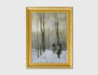 Load image into Gallery viewer, Riders in the Snow in the Haagse Bos, by Anton Mauve, circa 1880