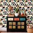Load image into Gallery viewer, Gough Square Tropical Geometric Wallpaper