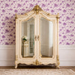 Load image into Gallery viewer, Liliah Avenue Purple Whimsical Floral Peel and Stick and Traditional Wallpaper