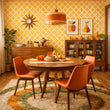 Load image into Gallery viewer, Gertty Lane Vintage Geometric Peel and Stick and Traditional Wallpaper