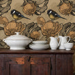 Load image into Gallery viewer, Downes Court Beige Botanical Bird Peel and Stick and Traditional Wallpaper