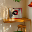 Load image into Gallery viewer, Eclectic Woman's Lips Abstract Wall Art Print