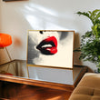 Load image into Gallery viewer, Eclectic Woman's Lips Abstract Wall Art Print