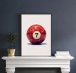 Load image into Gallery viewer, 7 Ball Billiard Ball Abstract Wall Art Print