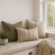 Load image into Gallery viewer, Delisle Road White Herringbone Peel and Stick and Traditional Wallpaper
