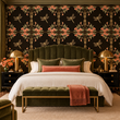 Load image into Gallery viewer, Warwick Gardens Moody Victorian Dragonfly Peel and Stick and Traditional Wallpaper