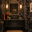 Load image into Gallery viewer, Cicerly Road Gold Leaves Peel and Stick and Traditional Wallpaper