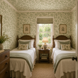 Load image into Gallery viewer, Evie Green Cottage Floral Peel and Stick and Traditional Wallpaper