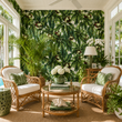 Load image into Gallery viewer, Villiers Mews Tropical Palms Peel and Stick and Traditional Wallpaper