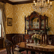 Load image into Gallery viewer, Victoria Gold Damask Victorian Peel and Stick and Traditional Wallpaper