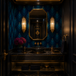 Load image into Gallery viewer, Whittington Avenue Peacock Art Deco Peel and Stick and Traditional Wallpaper