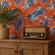 Load image into Gallery viewer, Villa Abstract Bold Tropical Palm Leaves Peel and Stick and Traditional Wallpaper