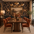 Load image into Gallery viewer, Cicerly Road Gold Leaves Peel and Stick and Traditional Wallpaper