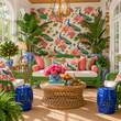 Load image into Gallery viewer, Carbrook Mews Peacock Chinoiserie Peel and Stick and Traditional Wallpaper