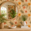 Load image into Gallery viewer, Eden Grove Hibiscus Palm Peel and Stick and Traditional Wallpaper