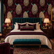 Load image into Gallery viewer, Basilica Mews Mystical Peacock Peel and Stick and Traditional Wallpaper
