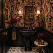 Load image into Gallery viewer, Beale Place Victorian Botanical Peel and Stick and Traditional Wallpaper