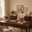 Load image into Gallery viewer, Amanda Circle Neutral Rose Peel and Stick and Traditional Wallpaper
