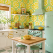 Load image into Gallery viewer, Lemon Squeeze Bold Retro Peel and Stick and Traditional Wallpaper