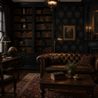 Load image into Gallery viewer, Amblecot Mews Victorian Gothic Damask Peel and Stick and Traditional Wallpaper