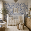 Load image into Gallery viewer, Abberely Mews Victorian Blue Toile Peel and Stick and Traditional Wallpaper