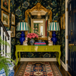 Load image into Gallery viewer, Doverridge Gardens Dark Floral Peel and Stick and Traditional Wallpaper