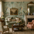 Load image into Gallery viewer, Artemis Vintage Chinoiseries Peacock Peel and Stick and Traditional Wallpaper
