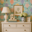 Load image into Gallery viewer, Wells Rise Way Hot Air Balloon Peel and Stick and Traditional Wallpaper