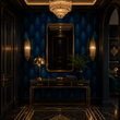 Load image into Gallery viewer, Whittington Avenue Peacock Art Deco Peel and Stick and Traditional Wallpaper