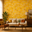 Load image into Gallery viewer, Dorothy Drive Vintage Orange Retro Floral Peel and Stick and Traditional Wallpaper
