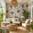 Load image into Gallery viewer, Antigua Walk Tropical Palm Peel and Stick and Traditional Wallpaper