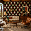 Load image into Gallery viewer, Teddy Mid Century Modern Retro Geometric Peel and Stick and Traditional Wallpaper