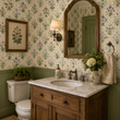 Load image into Gallery viewer, Aubrey Vintage Cottage Flower Garden Peel and Stick and Traditional Wallpaper