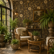Load image into Gallery viewer, pickwick-elm-adelaide-street-wallpaper-traditional-conservatory-rattan-chairs.jpg