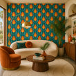 Load image into Gallery viewer, Goswell Road Retro Floral Peel and Stick and Traditional Wallpaper