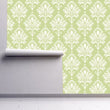 Load image into Gallery viewer, Bennington Street Green Victorian Damask Wallpaper
