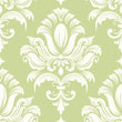 Load image into Gallery viewer, Bennington Street Green Victorian Damask Wallpaper