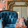Load image into Gallery viewer, Abingdon Close Victorian Peacock Chinoiserie Peel and Stick and Traditional Wallpaper
