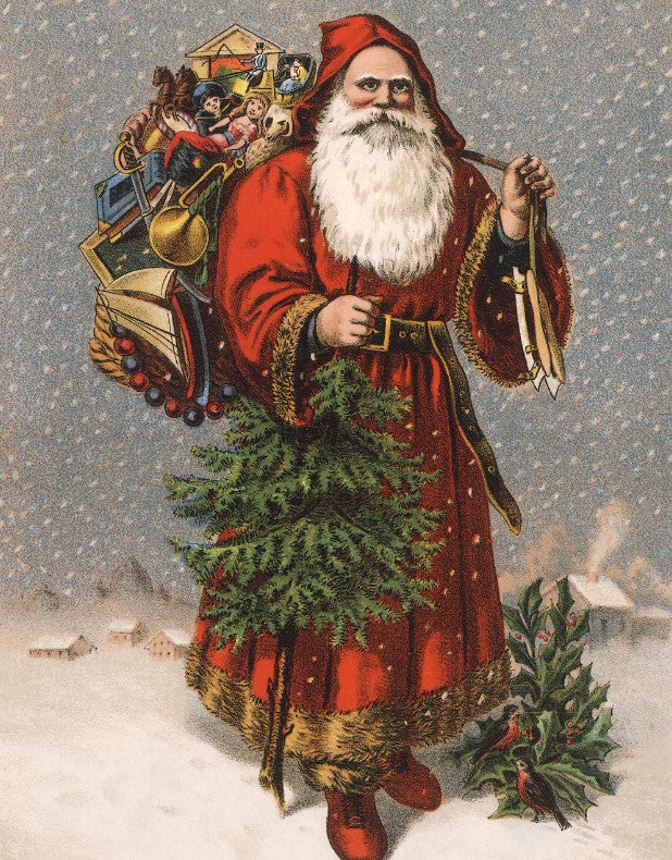 Vintage Santa Clause Wall Art Print – Pickwick and Elm