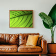 Load image into Gallery viewer, Abstract Macro Green Leaf Wall Art Print