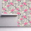 Load image into Gallery viewer, Lillian Lane Pink Floral Wallpaper